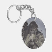 警察SWATチームキーチェーンカスタム文字アクリル キーホルダー (正面左)