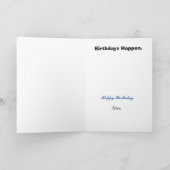 警察SWATチームメンバーおもしろい誕生日カード カード (内部)