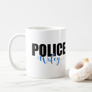警察Wifey コーヒーマグカップ