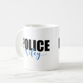 警察Wifey コーヒーマグカップ (正面左)