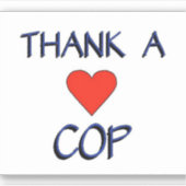 警感謝してい官 シール (正面)