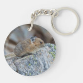 警戒した キーホルダー (裏面)