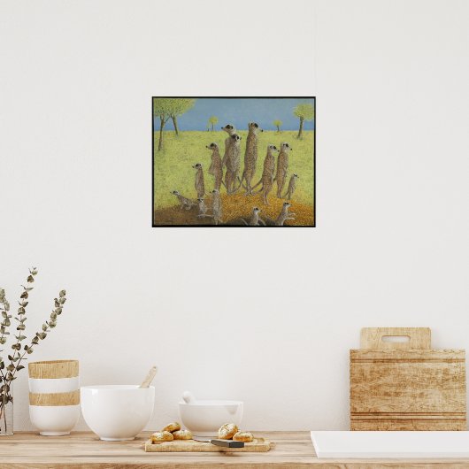 警戒して ポスター (キッチン)