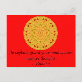 警戒しなさいネガティブから心を守りなさい….. ポストカード