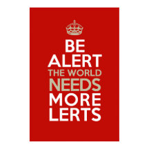 警戒せよ世の中はもっと知識が必要だ！ポスター