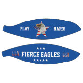 警戒のハゲ・イーグル、アメリカ国旗、スター バスケットボール (パネル)