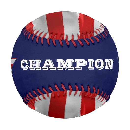 警戒のハゲ・イーグル、アメリカ国旗、スター 野球ボール (正面)