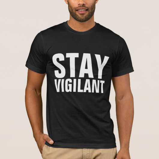 警戒を続けるTシャツ Tシャツ (正面)