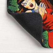 警戒ヴィンテージホラー漫画グリーンスワンプクリーチャー マウスパッド (コーナー)