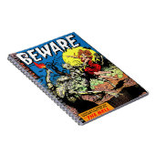 警戒ヴィンテージホラー漫画墓地ゾンビ ノートブック (右側)