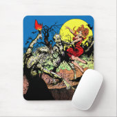 警戒ヴィンテージホラー漫画墓地ゾンビ マウスパッド (マウス)