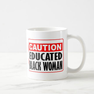警戒教育を受けた黒人の女性 コーヒーマグカップ