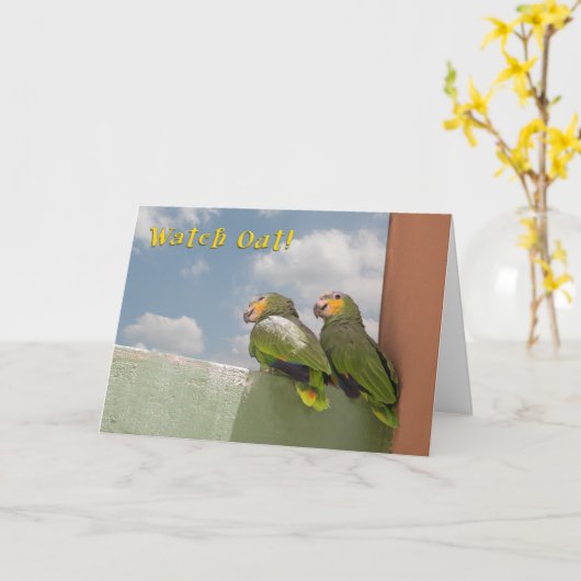 警戒誕生日 カード (黄色い花)