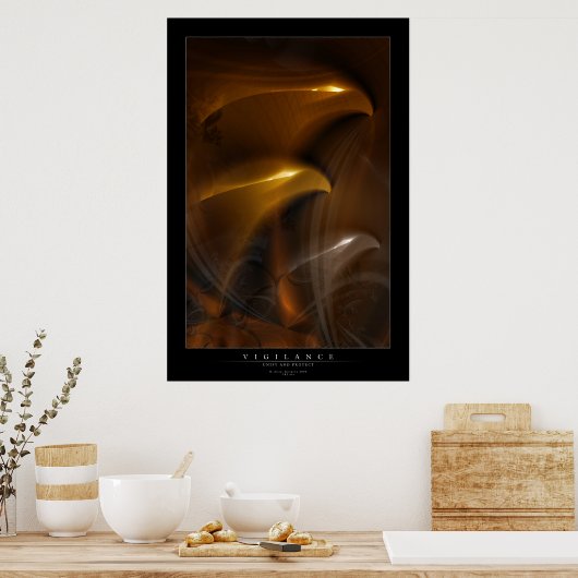 警戒 ポスター (キッチン)