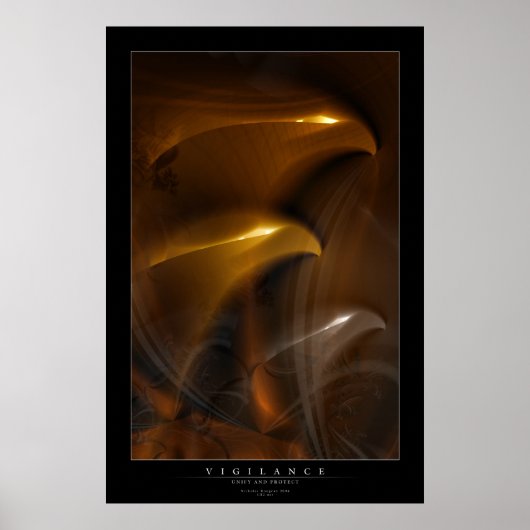 警戒 ポスター (正面)