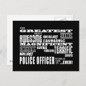 警最高の官：素晴らし警官 ポストカード (正面/裏面)