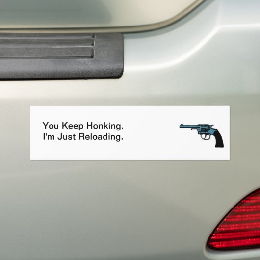 警笛を鳴らすことを保ちます。 私は再積載しています バンパーステッカー (車上)