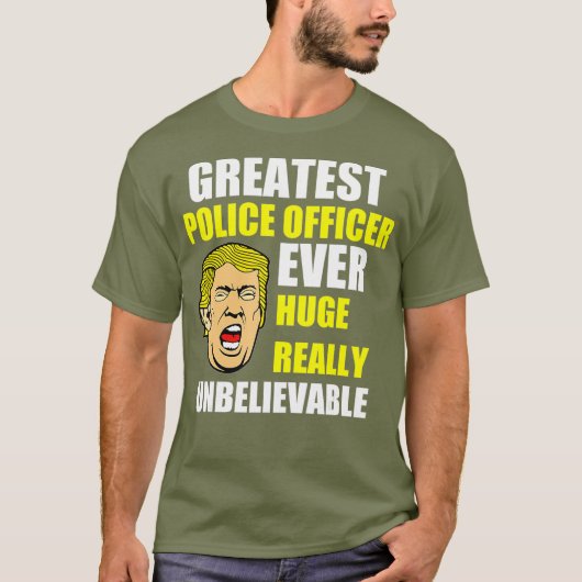 警素晴らし官ドドおもしろいルドトランプ Tシャツ (正面)