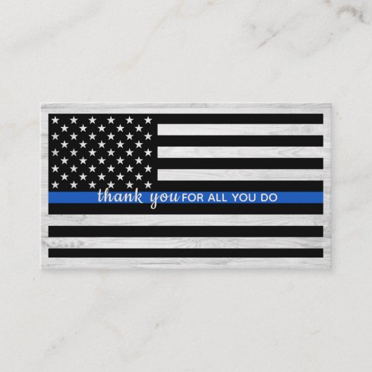 警視庁シンブルーラインバルクありがとう 名刺 (正面)