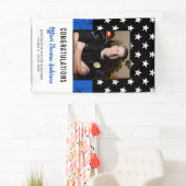 警視庁シンブルーライン卒業党 横断幕 (インサイチュ)