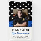 警視庁シンブルーライン卒業党 横断幕 (縦)