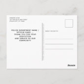 警視庁シンブルーライン国旗ありがとう ポストカード (裏面)