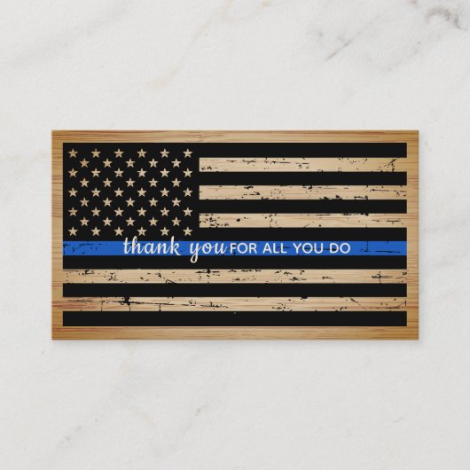 警視庁素朴細ブルーラインありがとう 名刺 (正面)