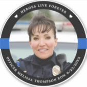 警視庁落ちたのカスタム写真車 シール (正面)