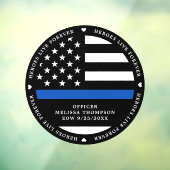 警視庁落ちたの細いブルーライン ウィンドウサイン (シート3)