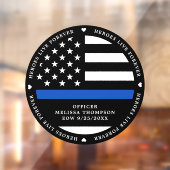 警視庁落ちたの細いブルーライン ウィンドウサイン (シート2)