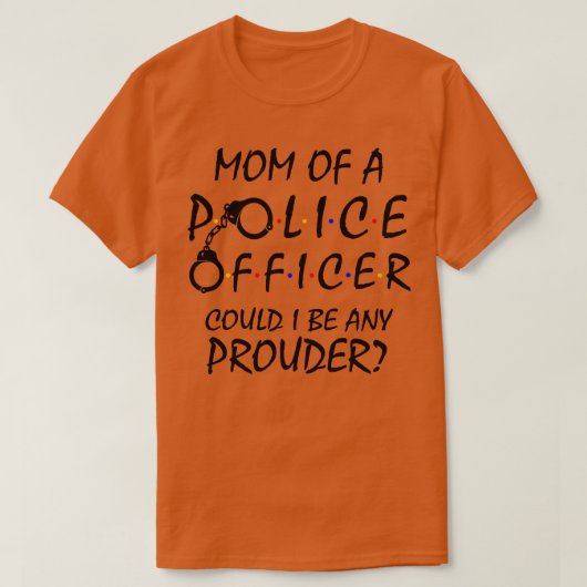 警誇りを持った察官パパ Tシャツ (デザイン正面)