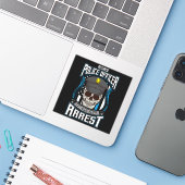 警退職した務官ブルーライン退職警官 シール (ノートパソコンとiPhone)