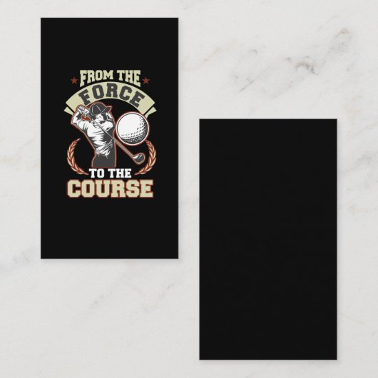 警退職した官ゴルフ選手引退 名刺 (正面/裏面)