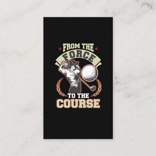 警退職した官ゴルフ選手引退 名刺 (正面)