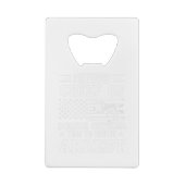 警退職した察の最高責任者 – American-おもしろい クレジットカード栓抜き (裏面)