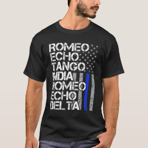 警退職した察の発音記号(青) Tシャツ