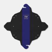 警退職した察の細い青い線カスタマイズ フェイバーボックス (折り畳みなし)