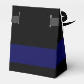 警退職した察官の細いブルー線パーソナライズされた フェイバーボックス (裏面サイド)