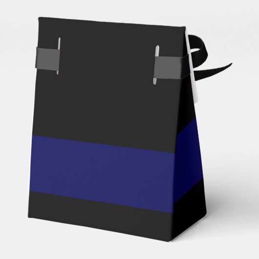 警退職した察官の細いブルー線パーソナライズされた フェイバーボックス (裏面サイド)