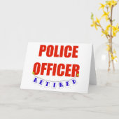 警退職した察官 カード (黄色い花)