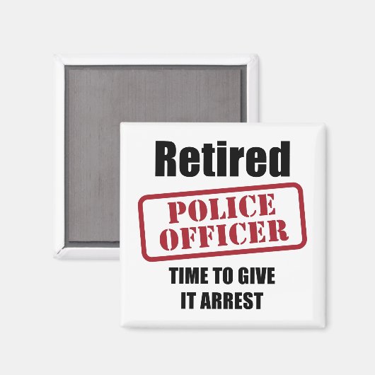 警退職した察官 マグネット (正面/裏面)