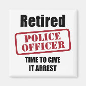 警退職した察官 マグネット (正面)