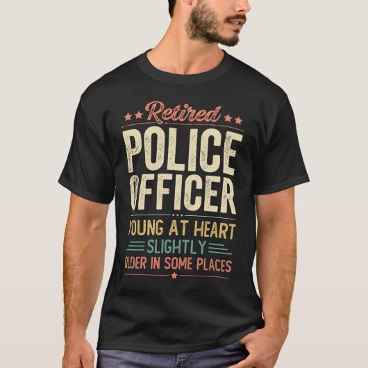 警退職した察官 Tシャツ (正面)