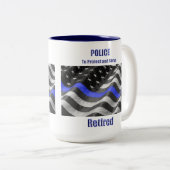 警退職した察 ツートーンマグカップ (正面右)