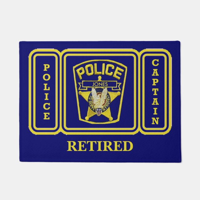 警退職した警部カスタムドアマット ドアマット (正面)