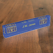 警部補 デスクネームプレート (側面)