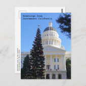 議事堂のクリスマスツリー ポストカード (正面/裏面)
