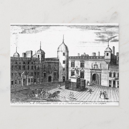 議事堂の透視図 ポストカード (正面)