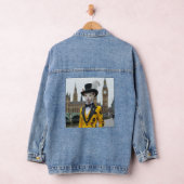 議会で威勢のいいスーツを着た王スフィンクス デニムジャケット (ハンガー)