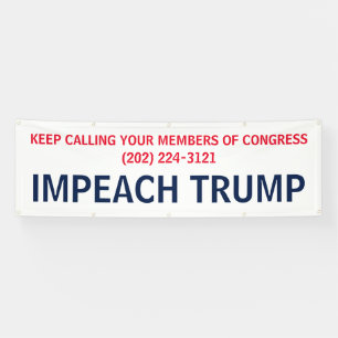 議会にトランプの抗議を促す 横断幕